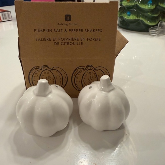 Talking Tables Other - Talking Tables White Pumpkin Salt & Pepper Shakers